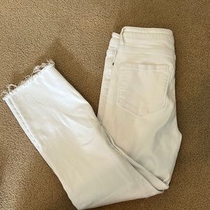 Straight Leg White Jeans